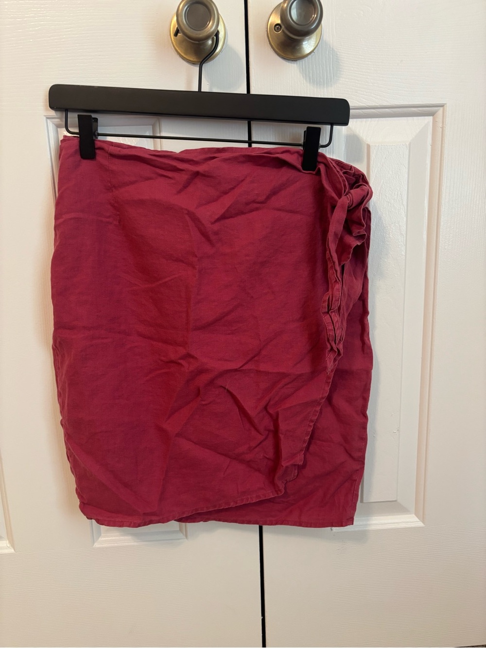GAP Raspberry Pink Wrap Mini Skirt